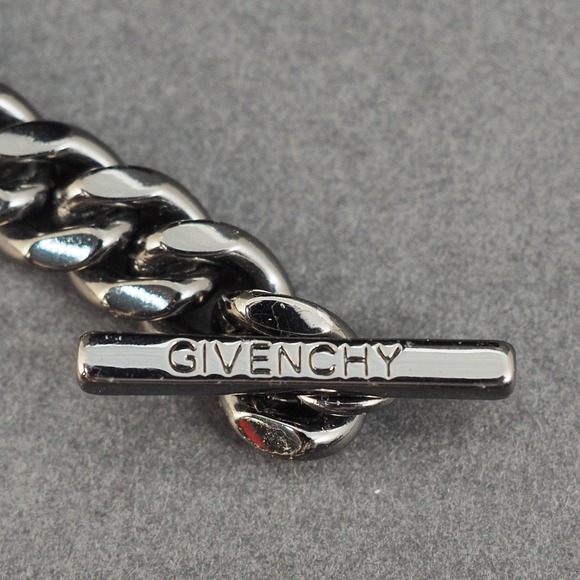 Givenchy Necklace Choker Bib Purple Pink Rhinestone Curb Chain Statement Runway - Picture 3 of 11